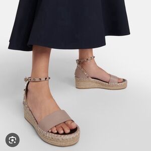 Valentino ankle wrap espadrille